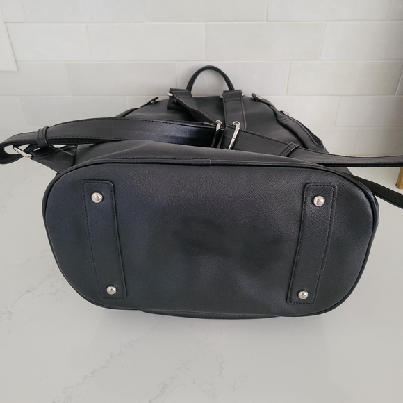 Court Couture Hampton Striped Tennis Backpack Racquet Sling Bag Black Pink - Picture 6 of 8